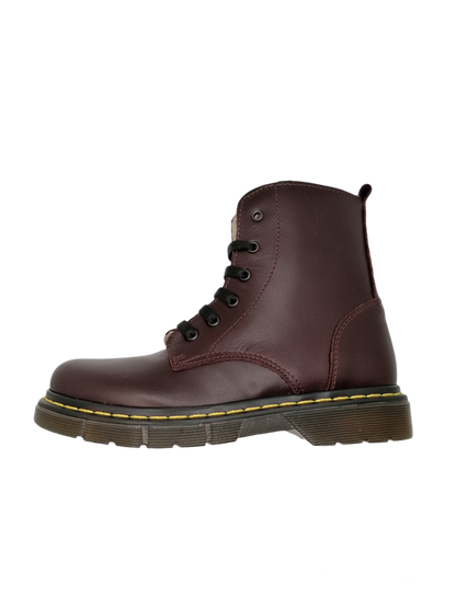 Anfibi in vera pelle bordeaux