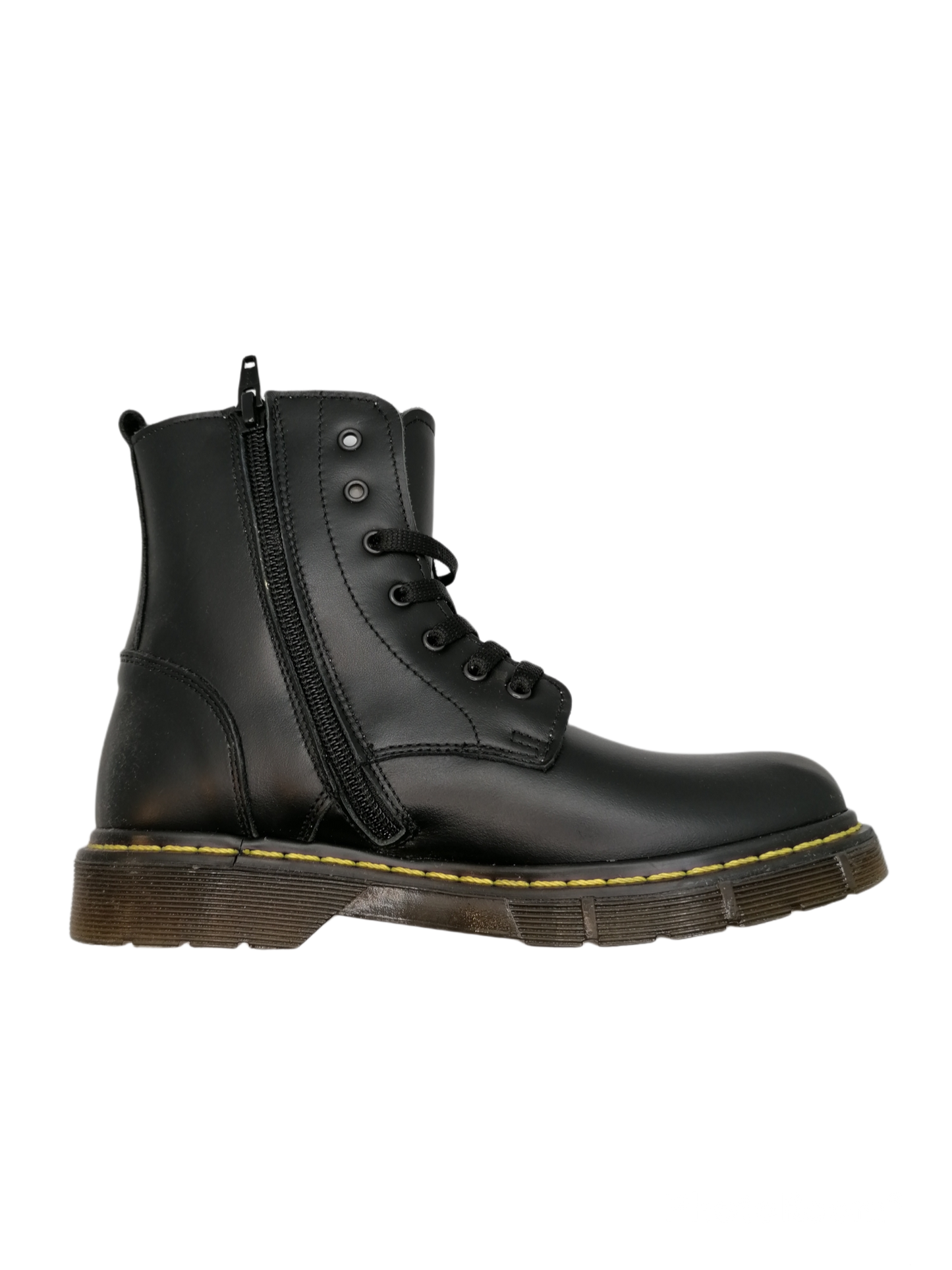 Anfibi in vera pelle neri