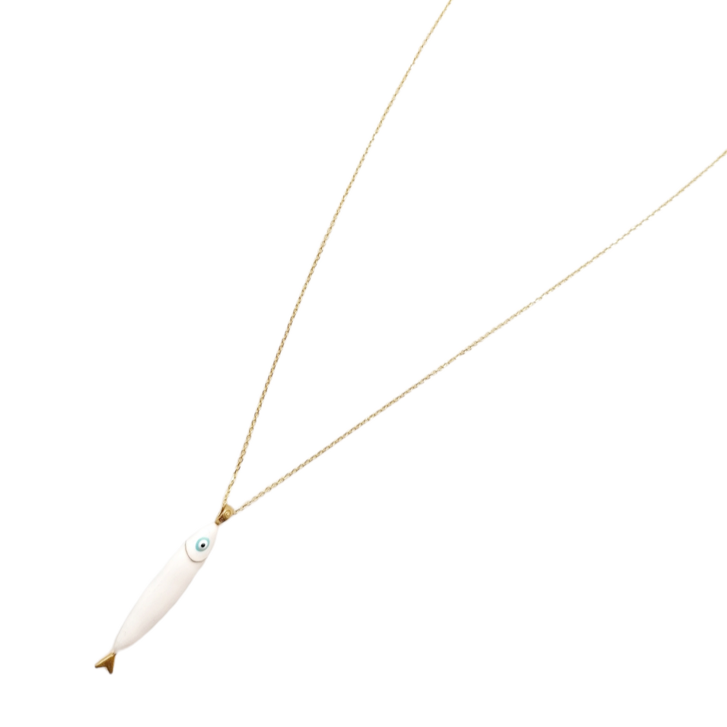 Collana Little fish bianco