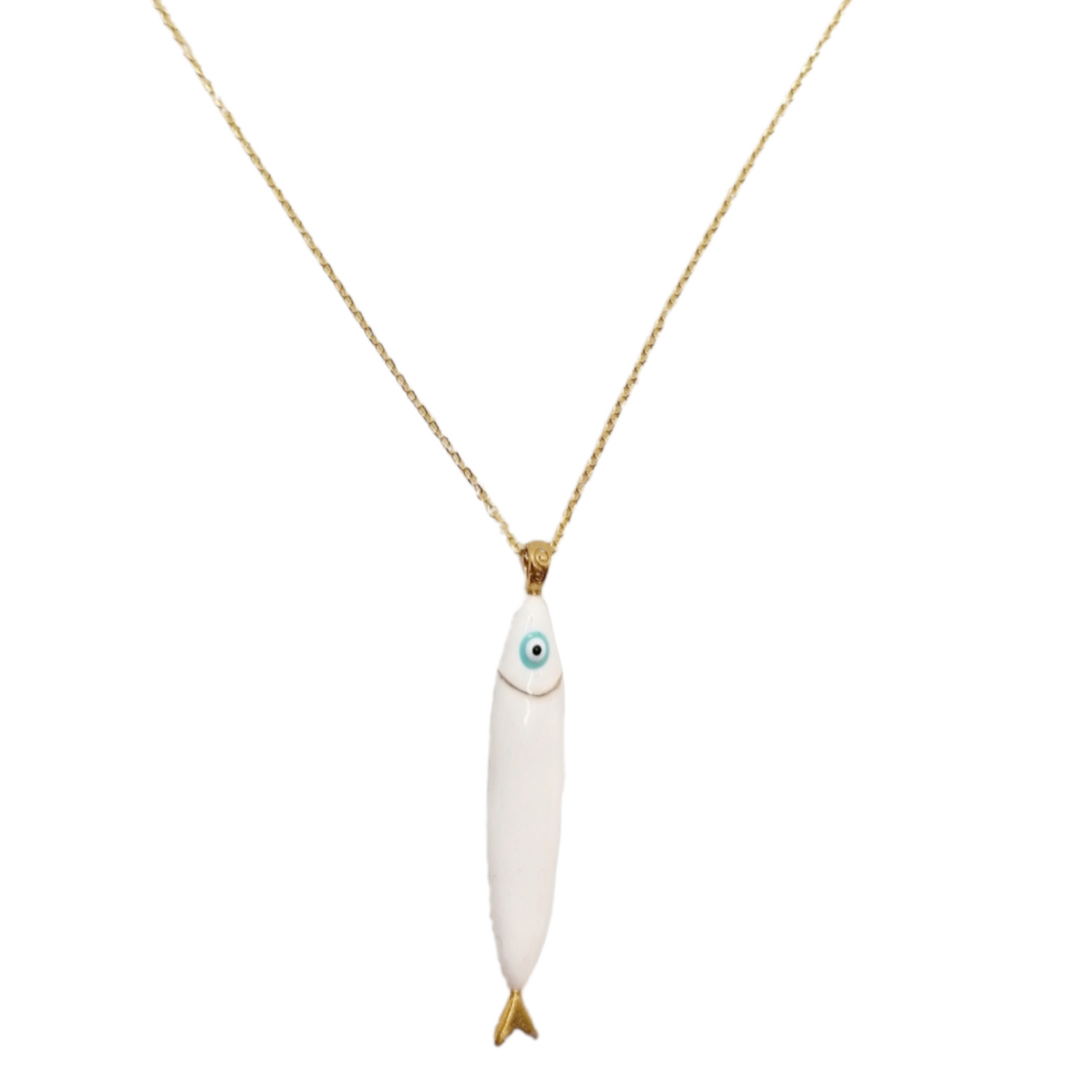 Collana Little fish bianco