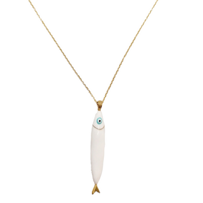 Collana Little fish bianco