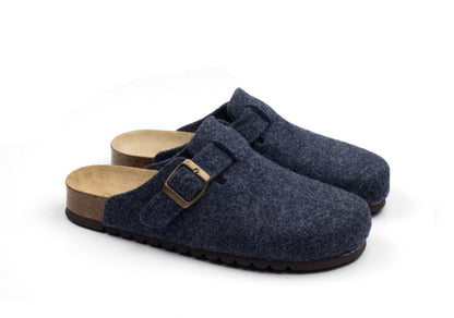 Sabot in feltro blu