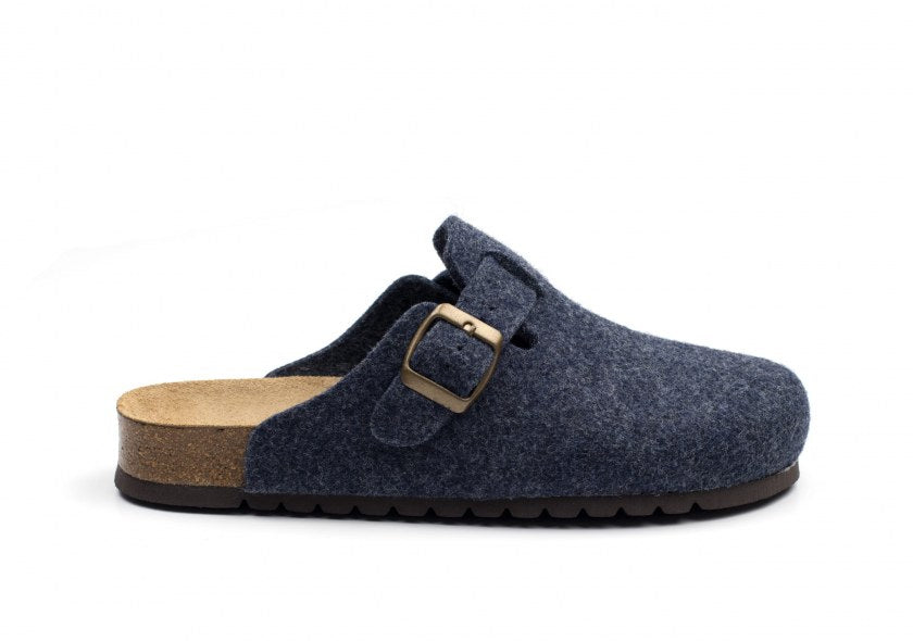 Sabot in feltro blu