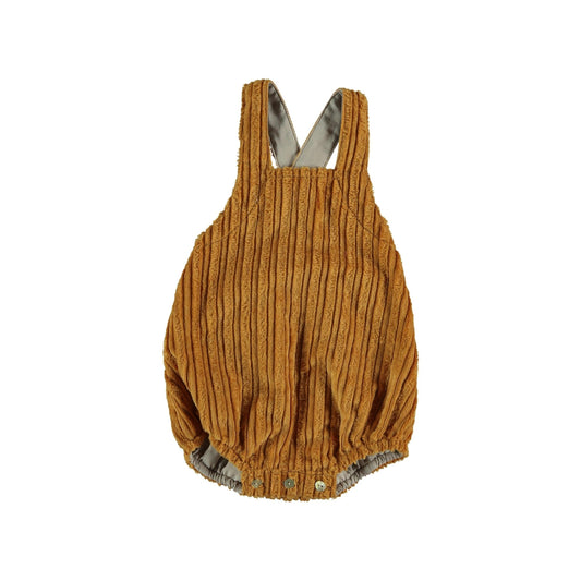 Salopette velluto a coste senape