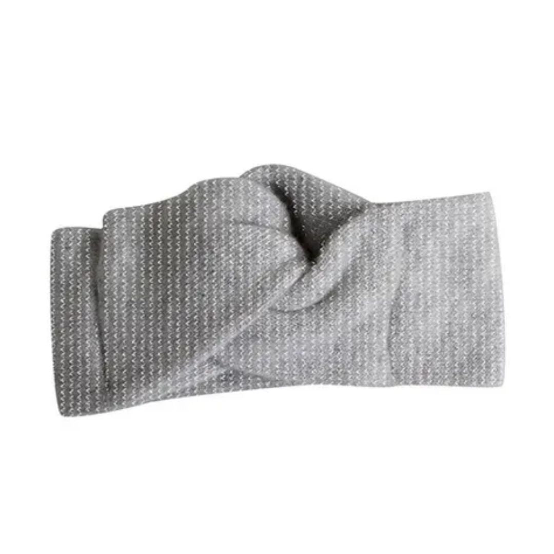 Fascia per capelli Collégien grigio chiaro glitter