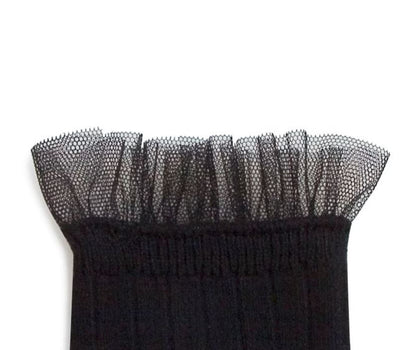 Calzini corti tulle nero Collégien donna