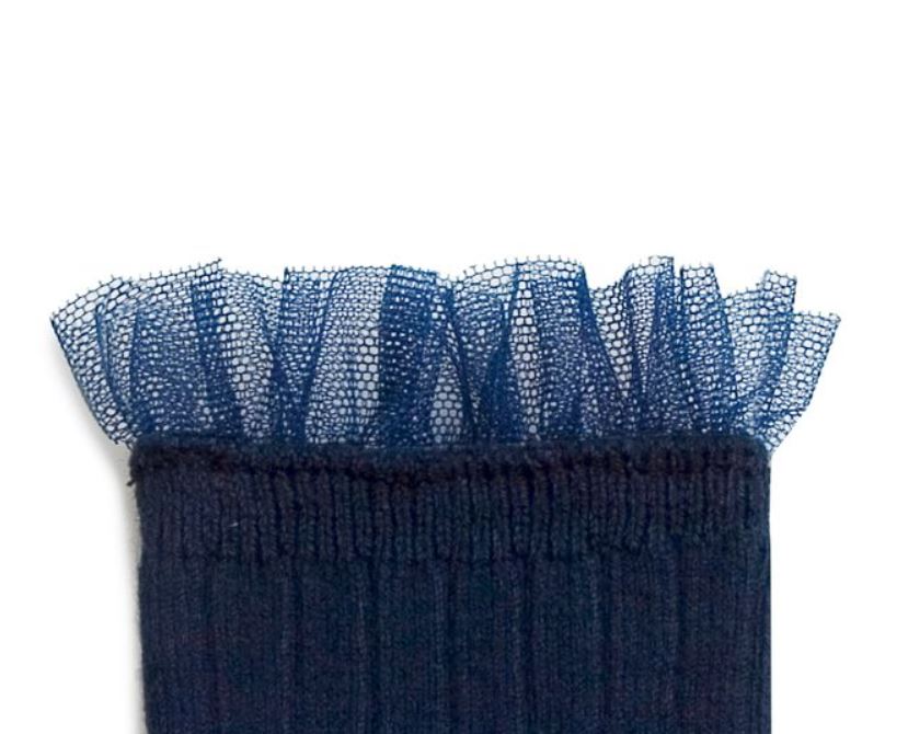 Calzini corti tulle blu Collégien donna