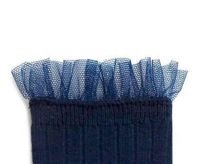 Calzini corti tulle blu Collégien donna