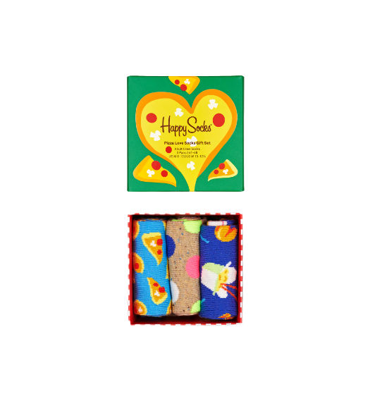 Gift set pizza love socks