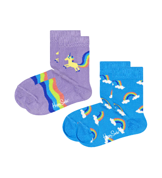 Kit 2 calzini Unicorn-rainbow