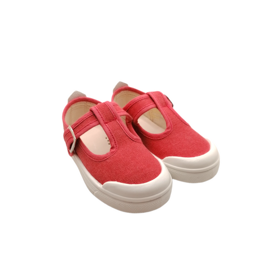 Scarpette in cotone rosa